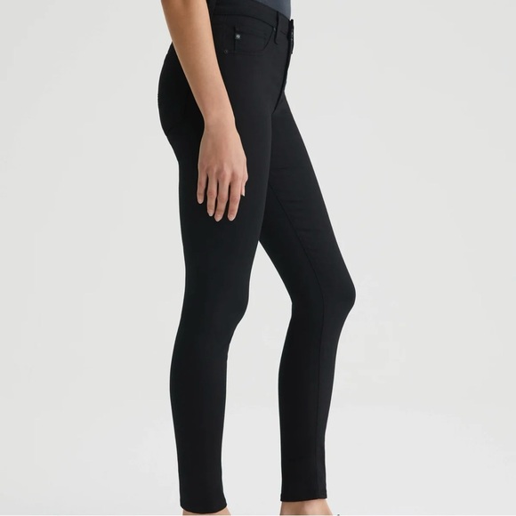 AG Adriano Goldschmied Farrah Seamless Skinny Ankle Jeans in Super Black Size 25 - Picture 3 of 9
